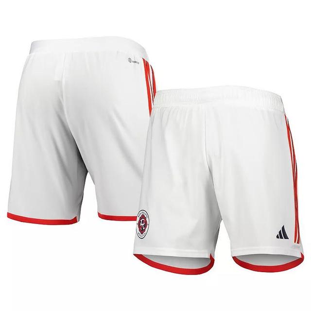 Mens adidas White New England Revolution 2023 Away AEROREADY Authentic Shorts Product Image