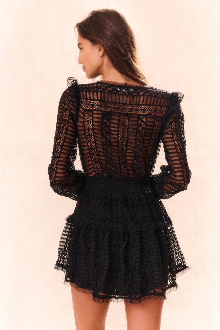 Alonsa Lace-Detailed Mini Dress Product Image