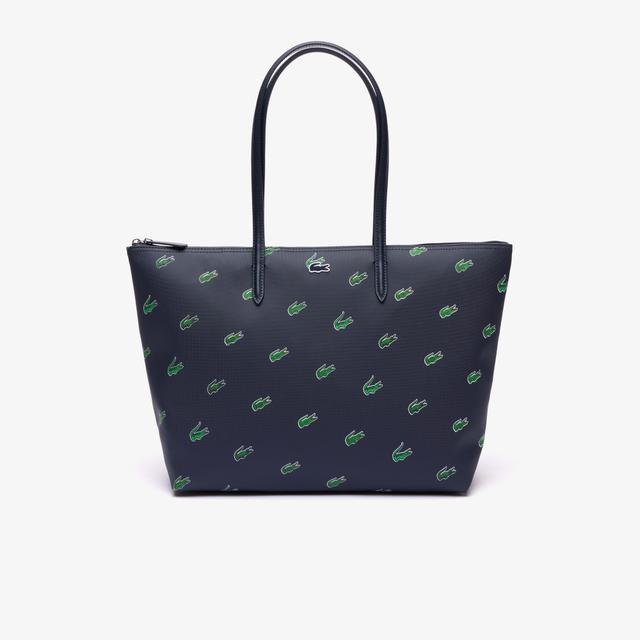 Women's Canvas Croc Print Tote Product Image