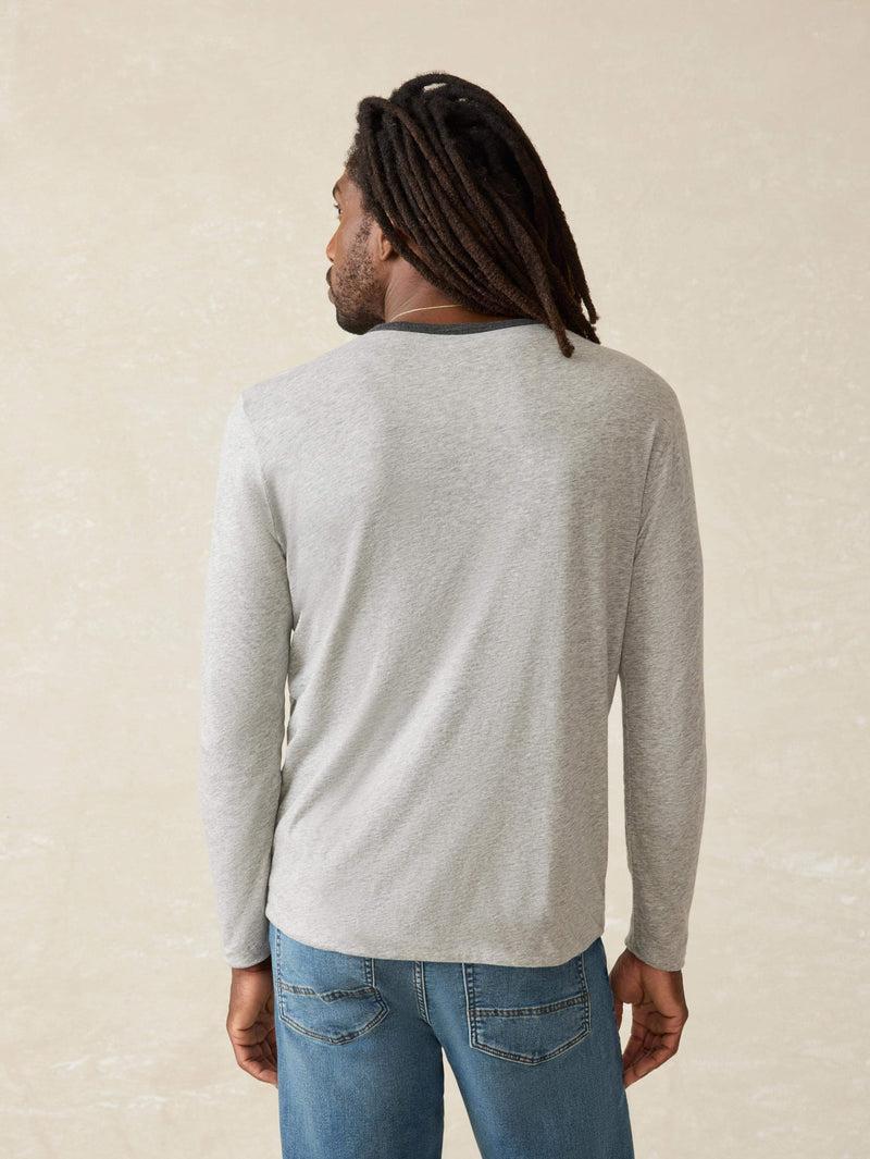 Long-Sleeve Cloud Reversible Crew - Charcoal Heather Product Image