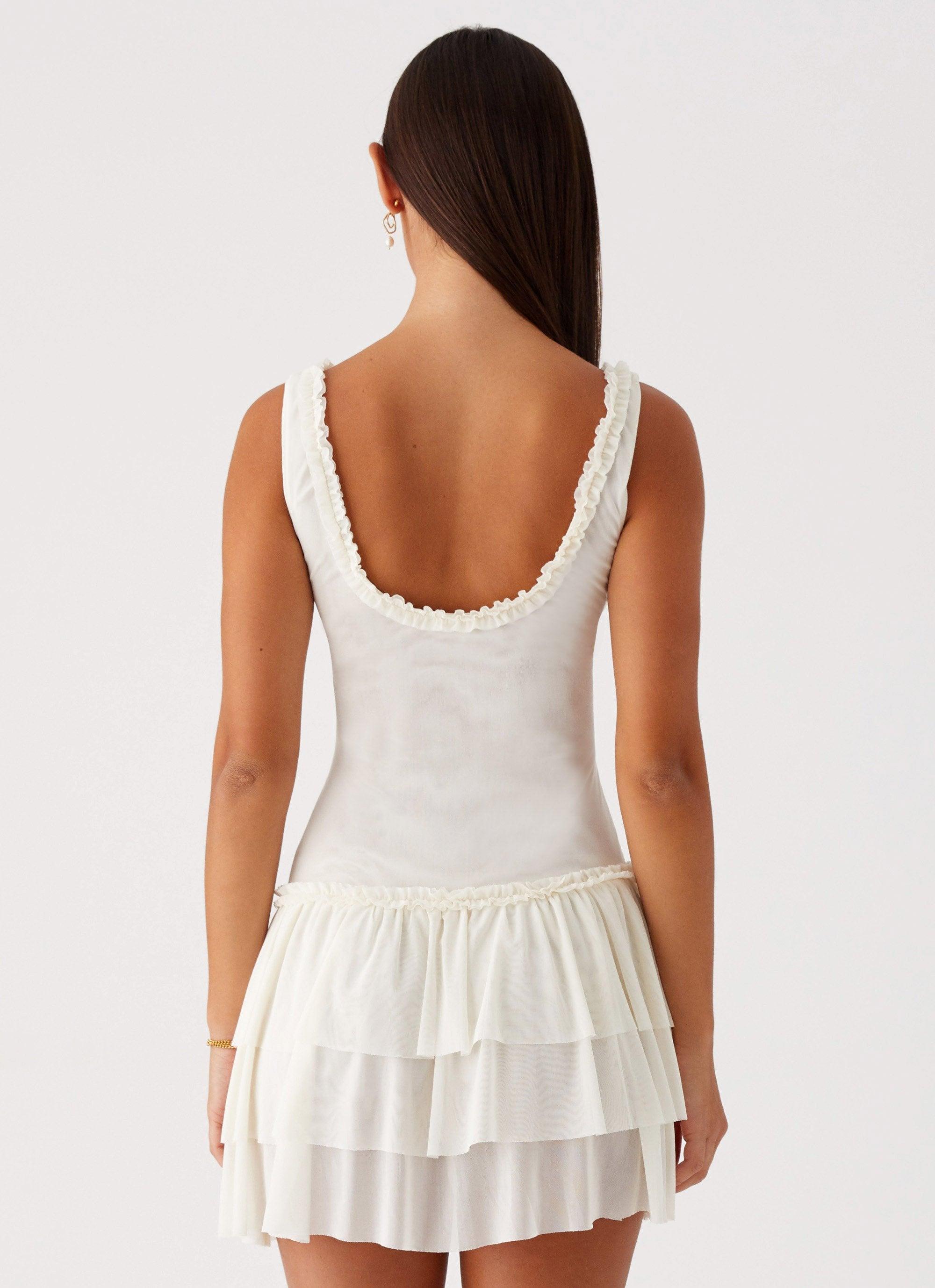 Cyprus Mini Dress - Ivory Product Image