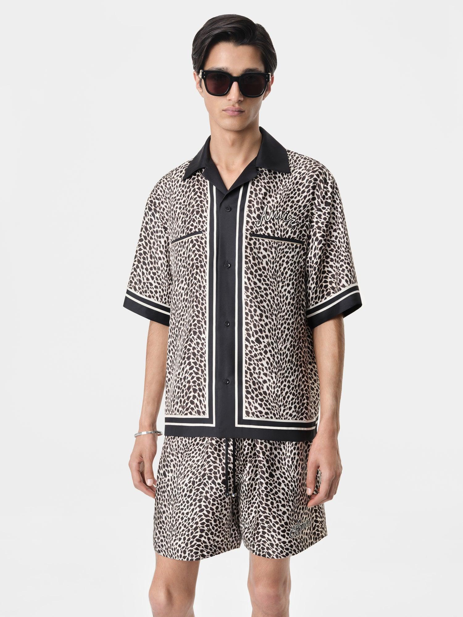 MA LEOPARD BOWLING SHIRT - Black Birch Male Product Image