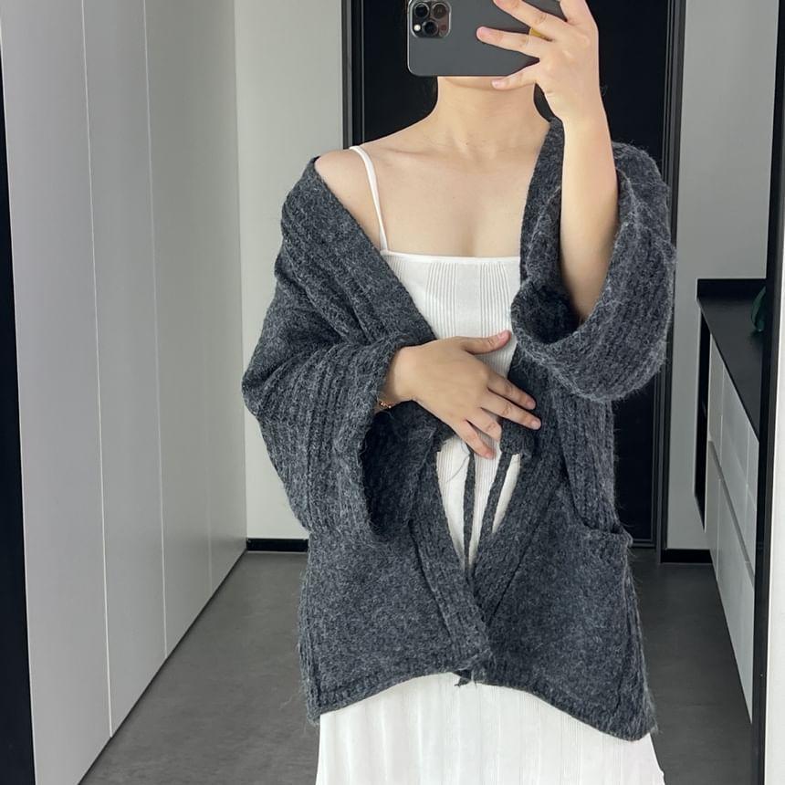 Plain Kimono Oversized Cardigan Product Image