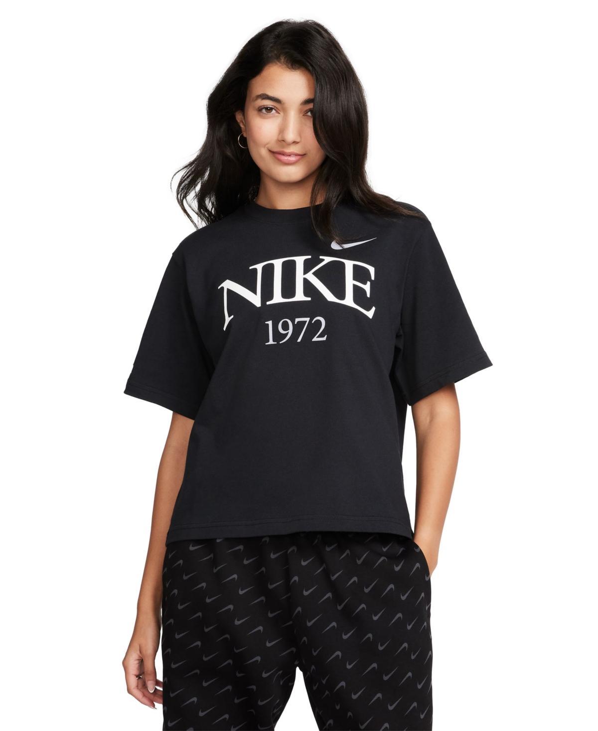 Nike Womens Sportswear Short-Sleeve Classic Logo T-Shirt Product Image