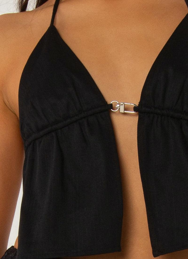 Mystic Halter Top - Black Product Image