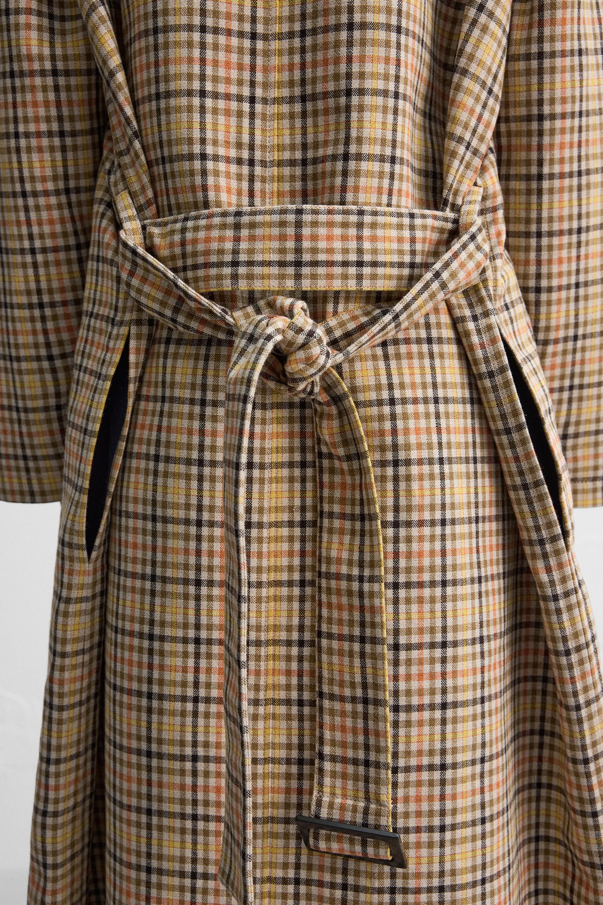 PLAID TRENCH X HARRY LAMBERT Product Image