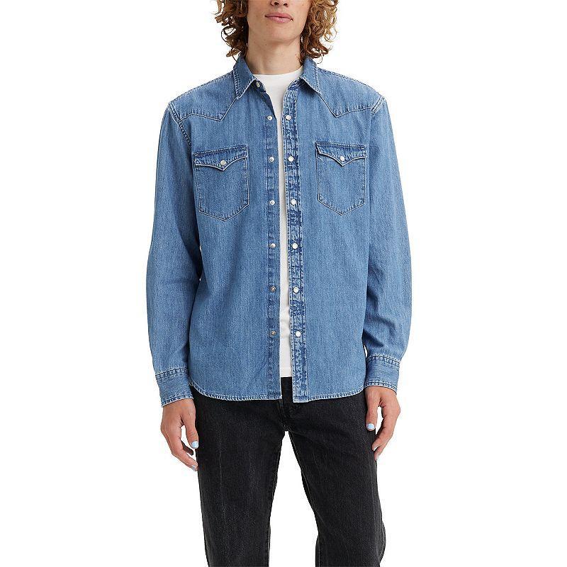 Levis Long Sleeve Plaid Western Shirt Product Image