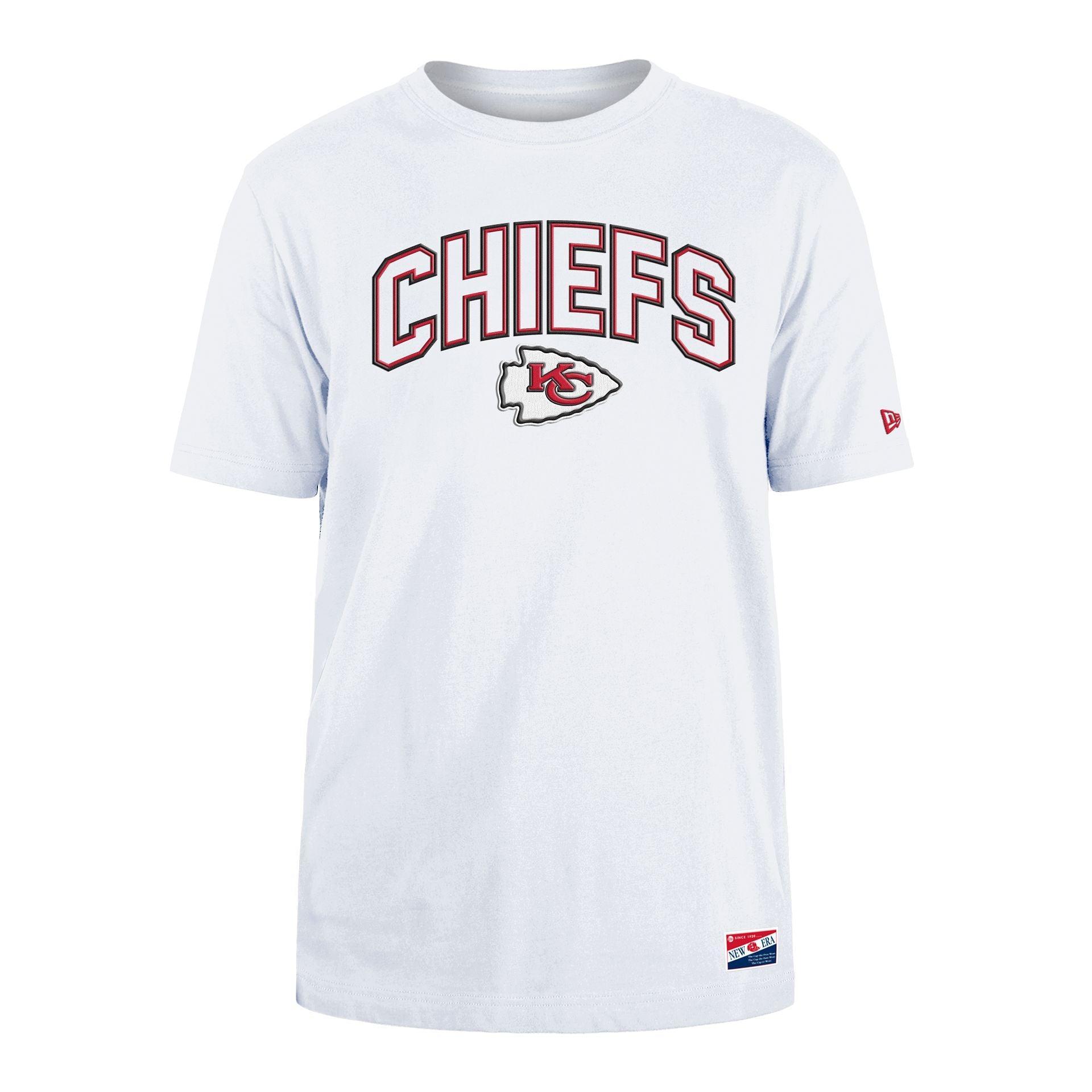 Kansas City Chiefs Throwback White T-Shirt Male Product Image