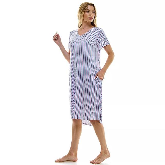 Womens Jaclyn Inc. V-Neck Sleepshirt Product Image