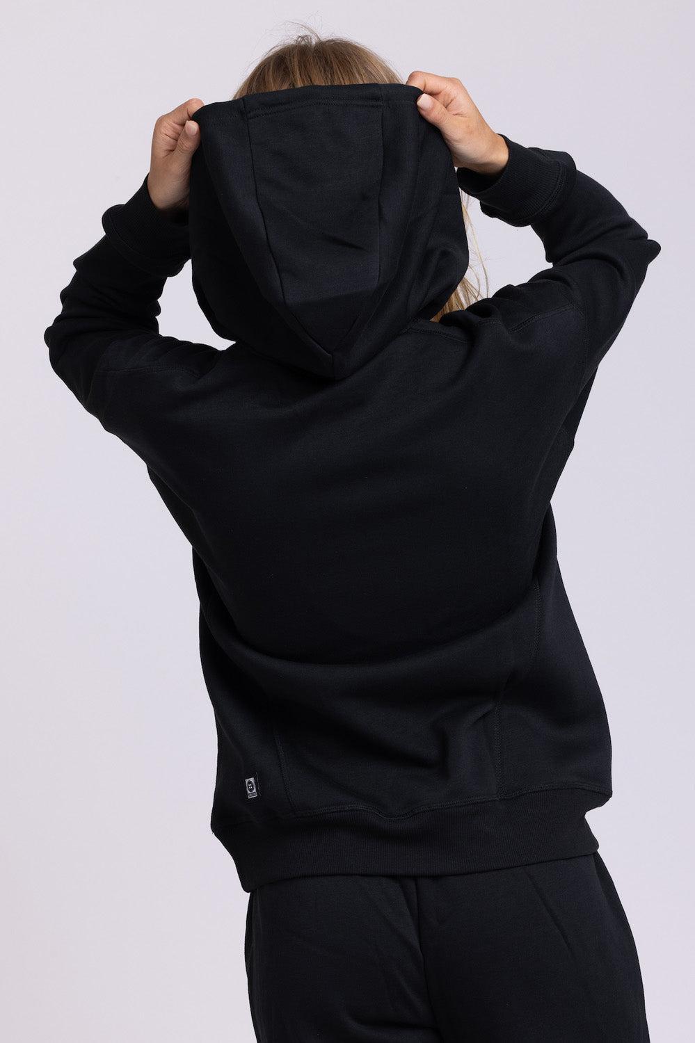 Dawn Fleece Hoodie Sweatshirt - Black Female Product Image