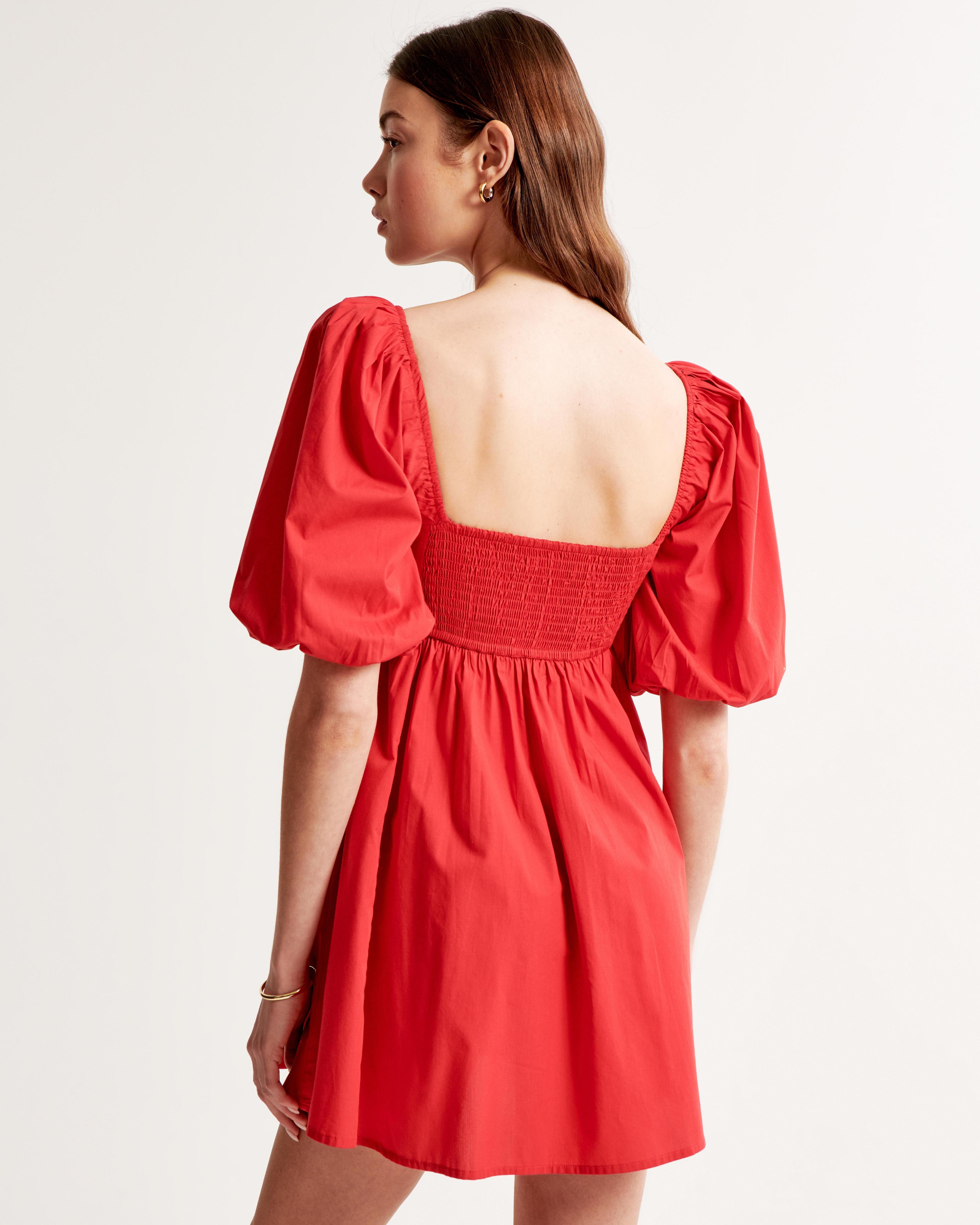 Emerson Poplin Puff Sleeve Mini Dress Product Image