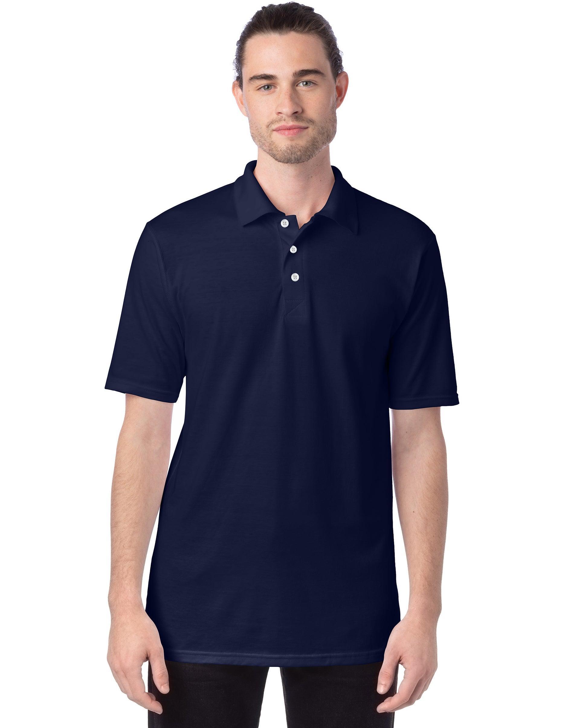 Mens Hanes X-temp Jersey Polo Product Image