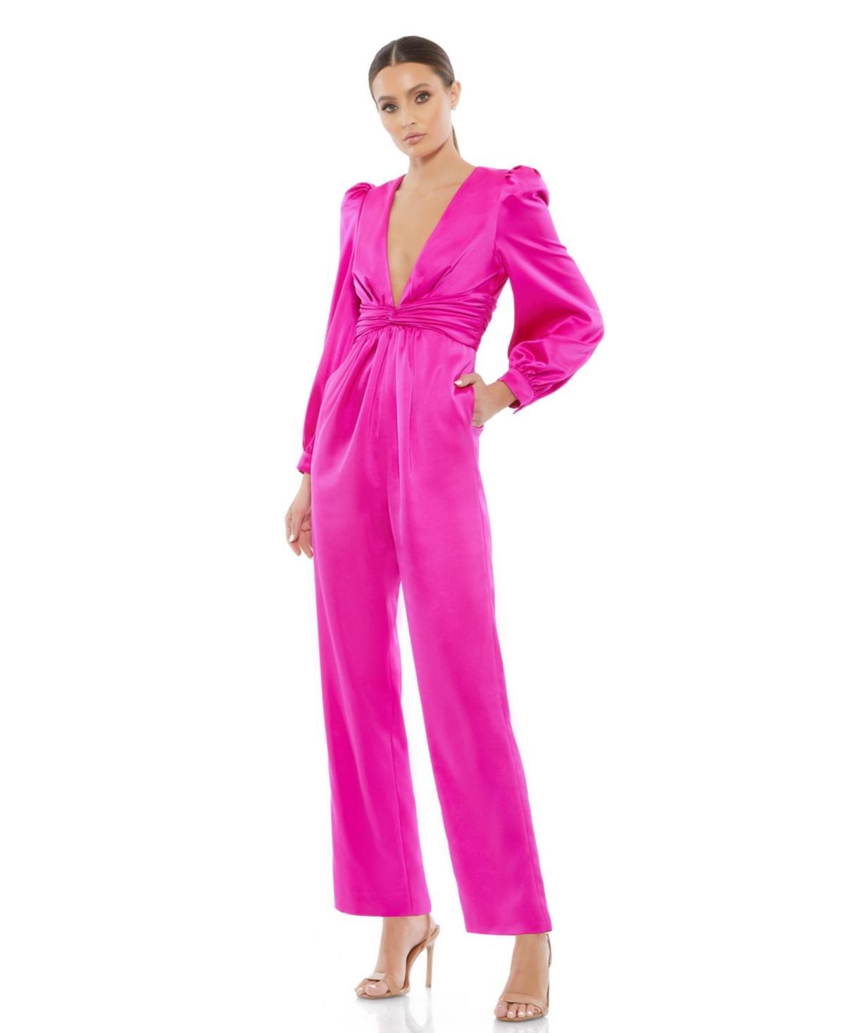 Womens Satin Charmeuse Jumpsuit Product Image