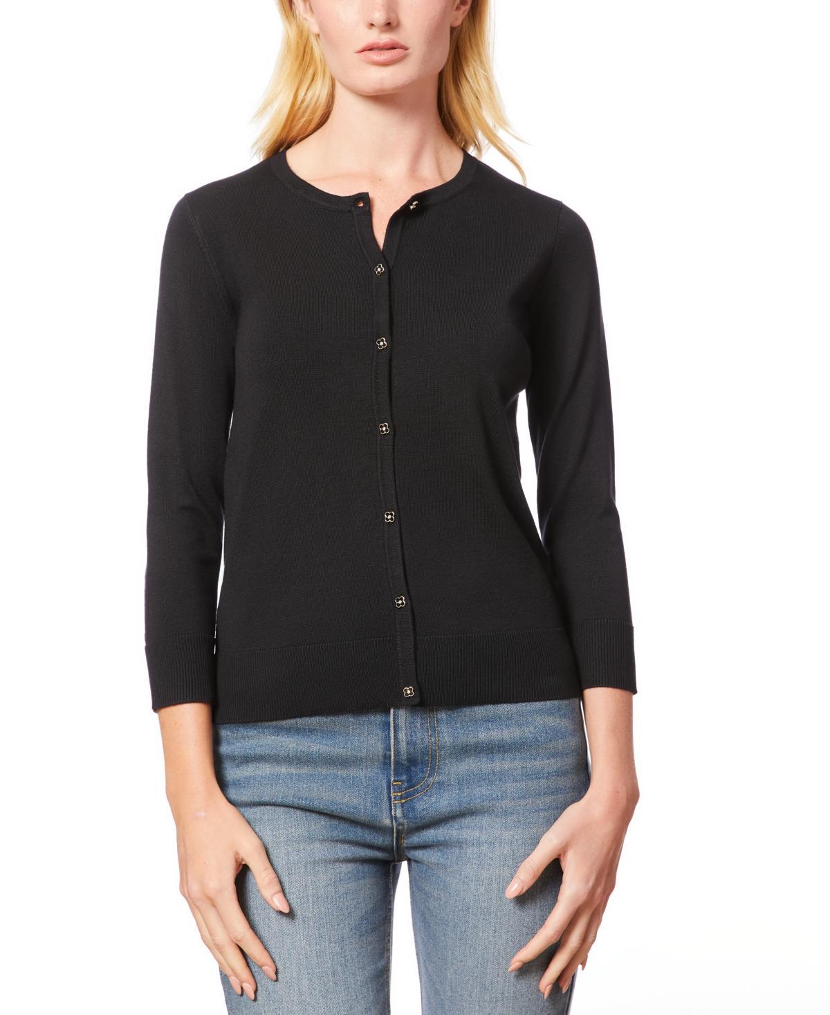 Melissa Paige Womens Novelty Button-Front Cardigan Sweater, Regular & Petites Product Image