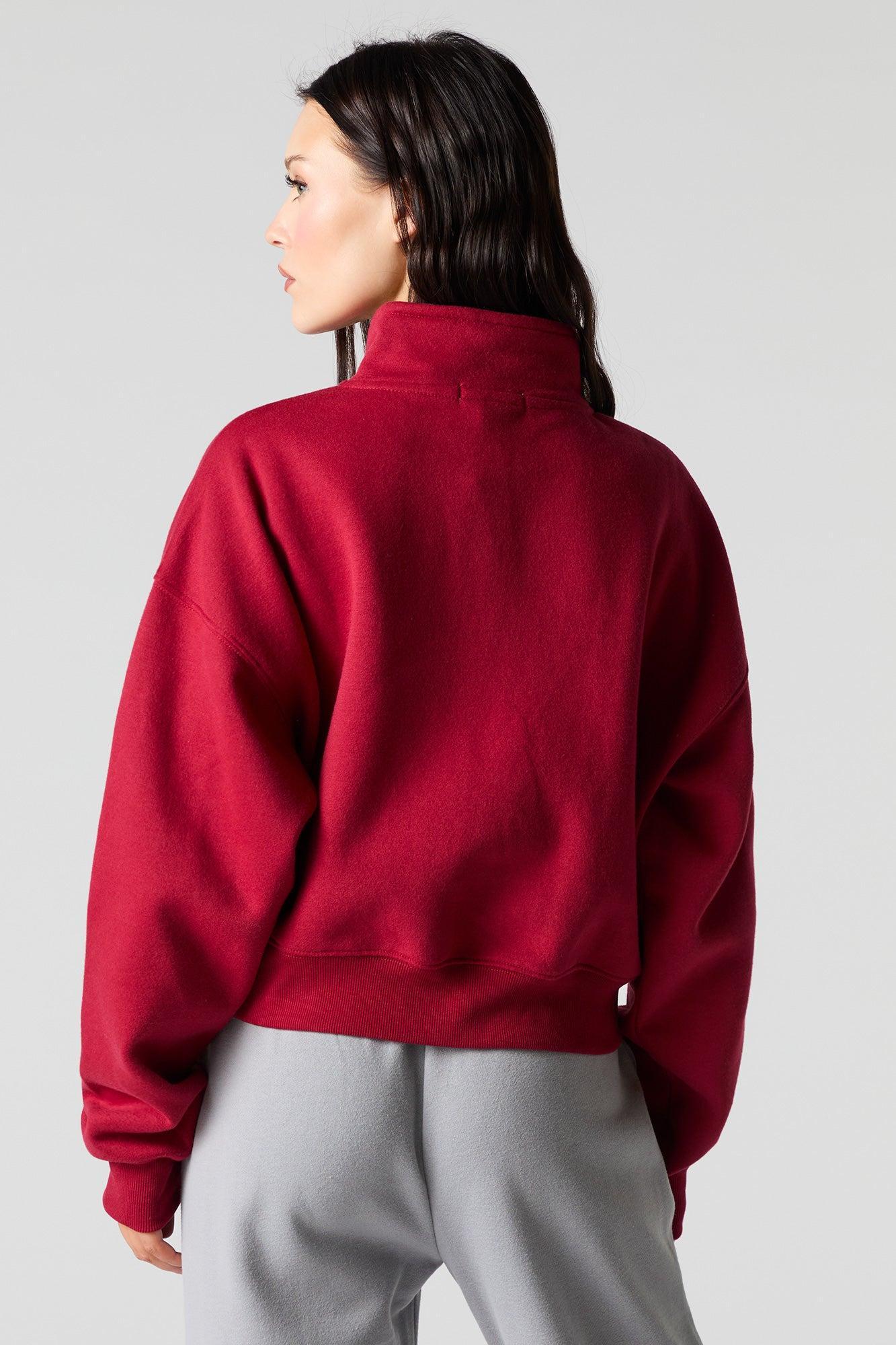 Quarter Zip Fleece Sweatshirt Female Product Image