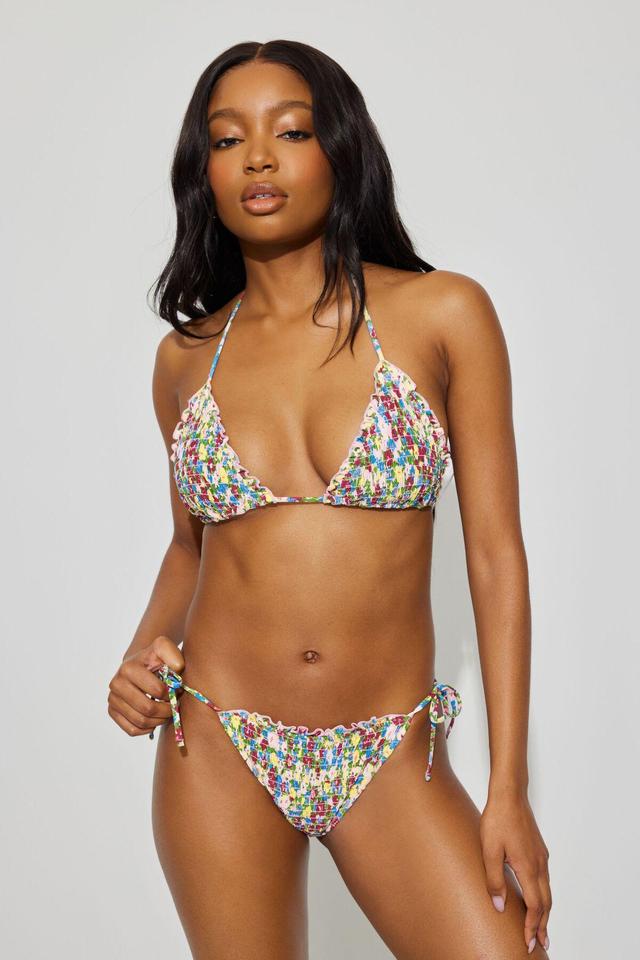 Side Tie Ruffle Bikini Bottom Product Image