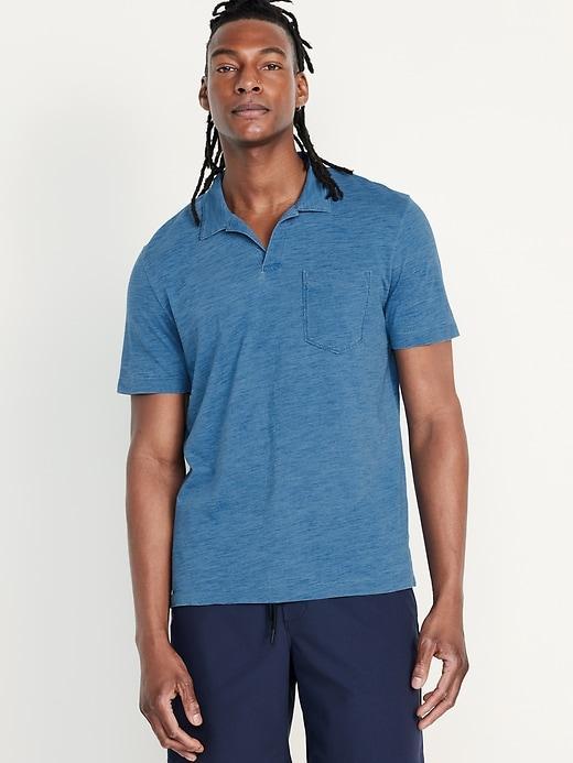 Classic Fit Slub-Knit Polo Product Image