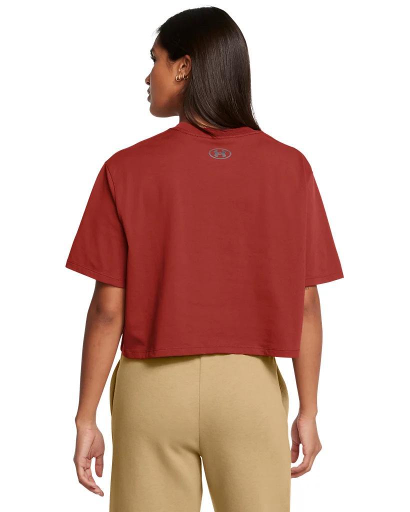 Women's UA Boxy Crop Logo Short Sleeve Product Image