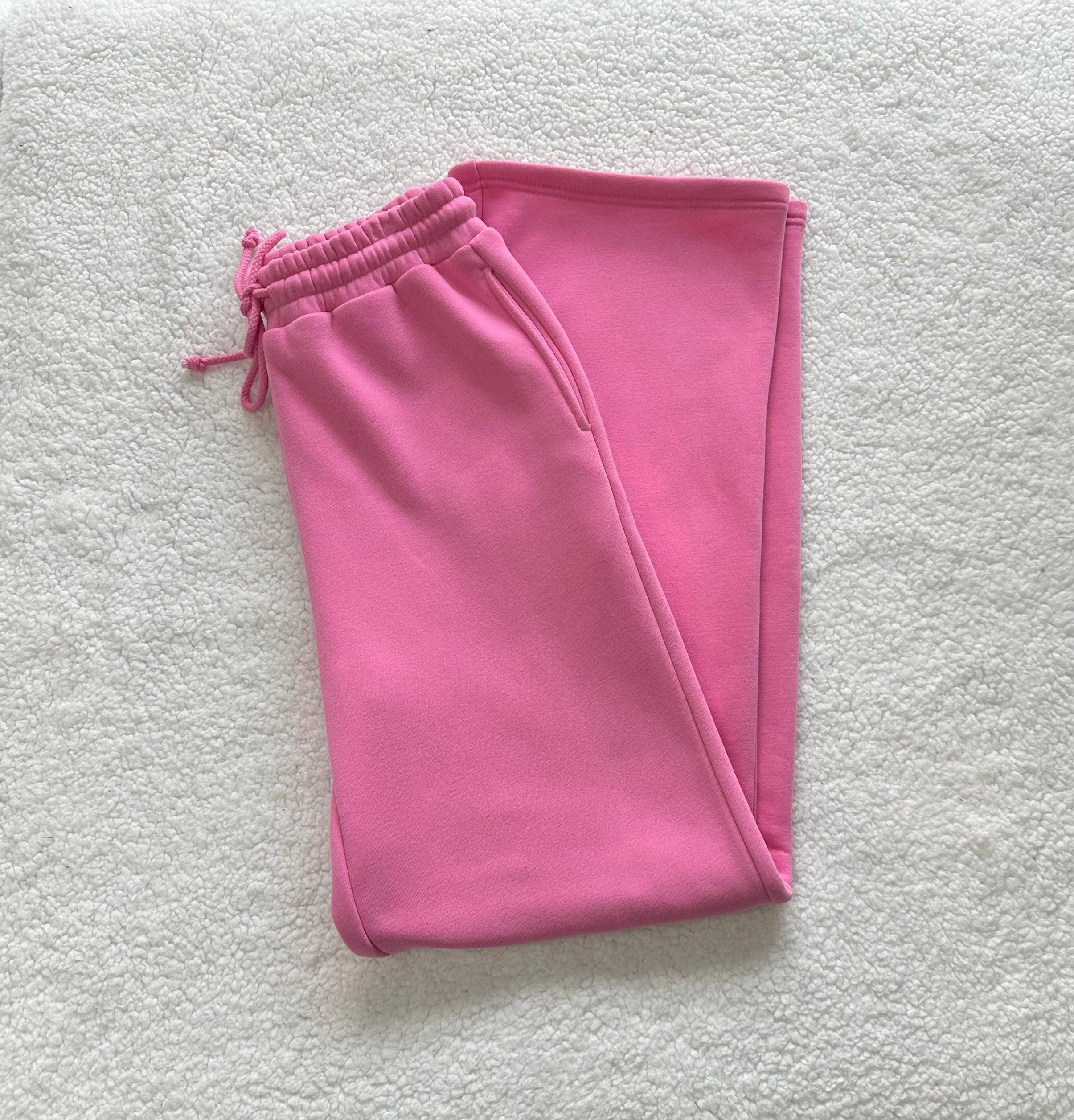 Taffy Pink Sunkissedcoconut Blank Flare Sweatpants Product Image