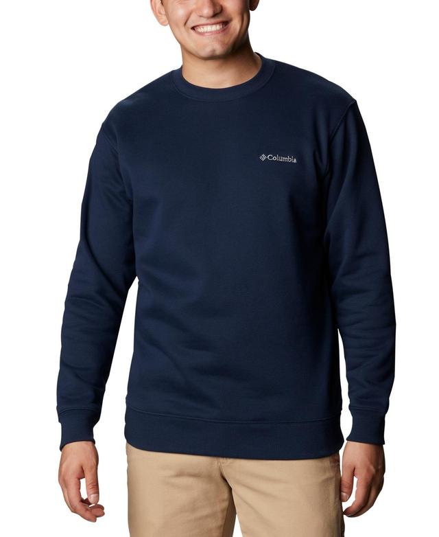 Mens Columbia Hart Mountain II Crewneck Pullover Blue Product Image