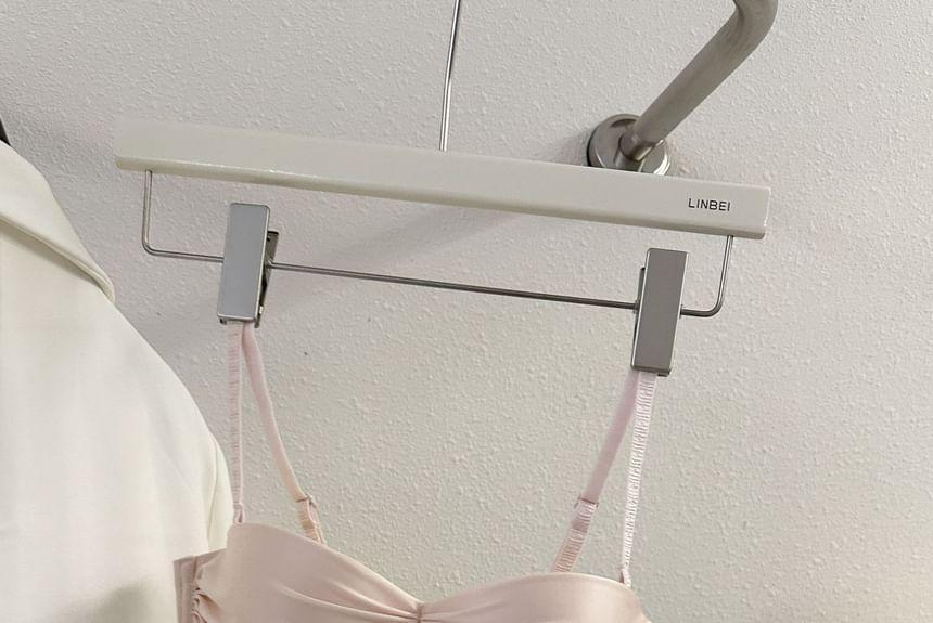 Satin Plain Bra / Panty / Set Product Image