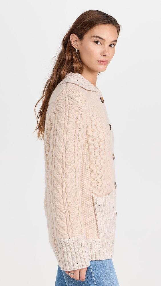 La Ligne Patchwork Cable Cardigan | Shopbop Product Image