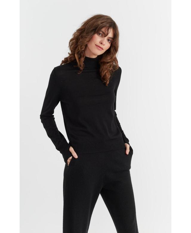 Chinti and Parker Womens Chinti & Parker Pure Merino Ultra Fine Roll Neck Sweater Product Image