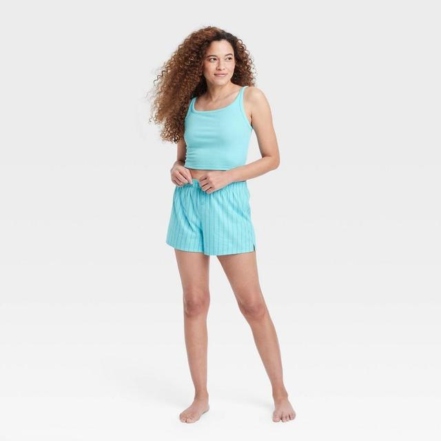 Womens Sleep Pajama Tank Top - Colsie Blue 1X Product Image