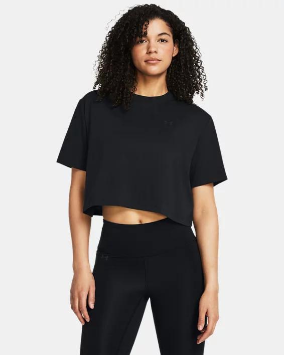 Womens UA Boxy Crop Simple Short Sleeve Product Image