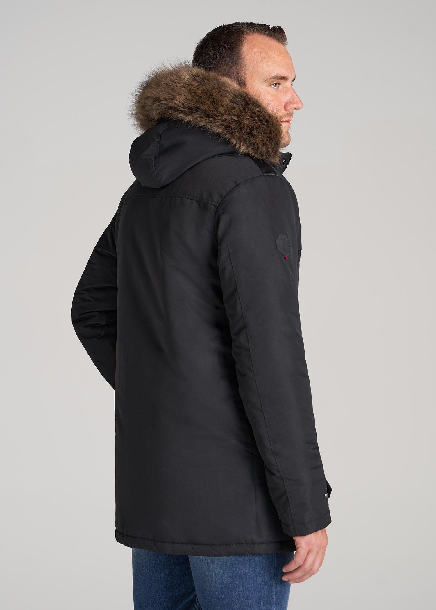 American Tall X Point Zero Tall Men's Parka in Black Product Image