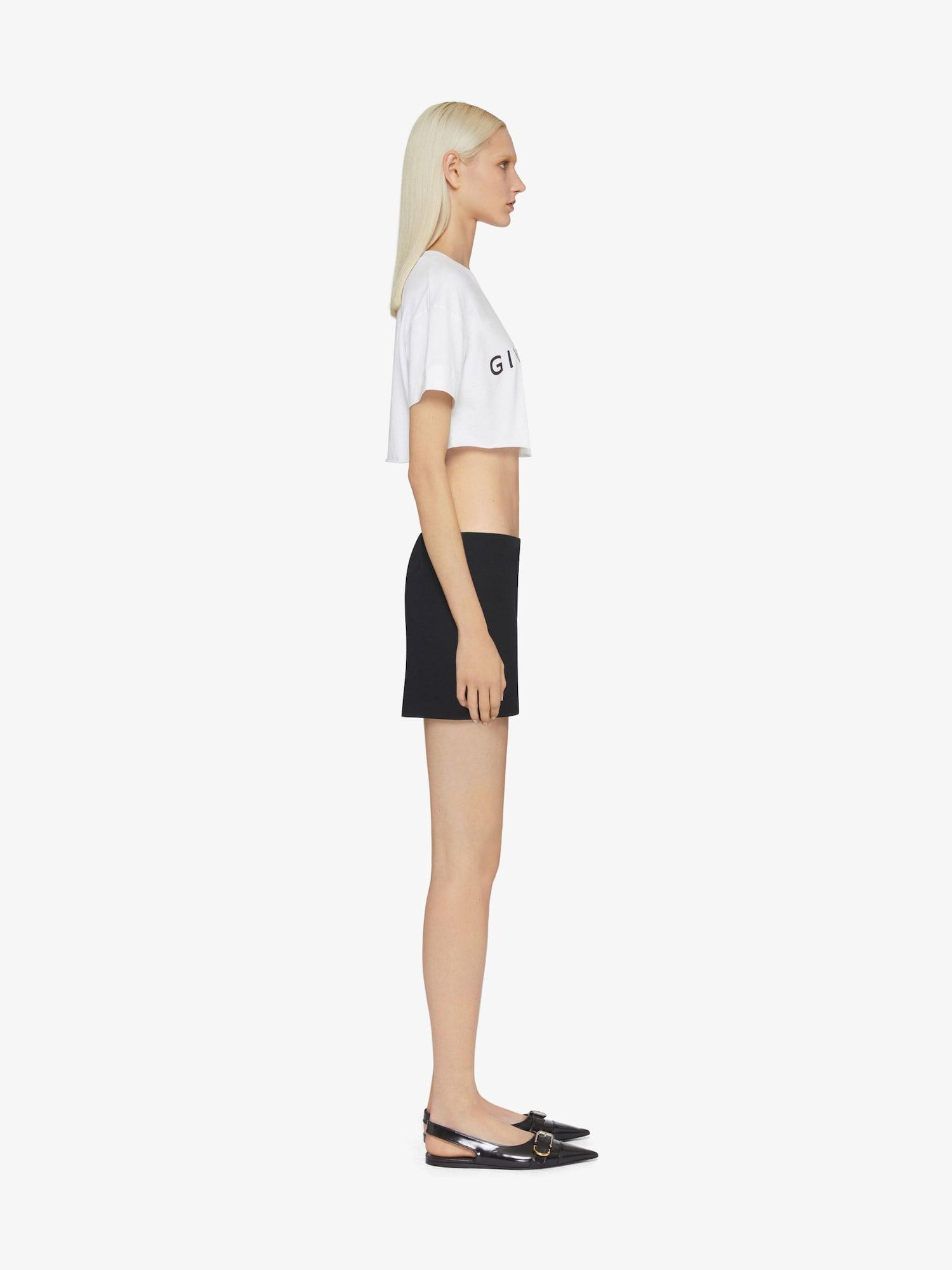 GIVENCHY Archetype cropped t-shirt in cotton Product Image