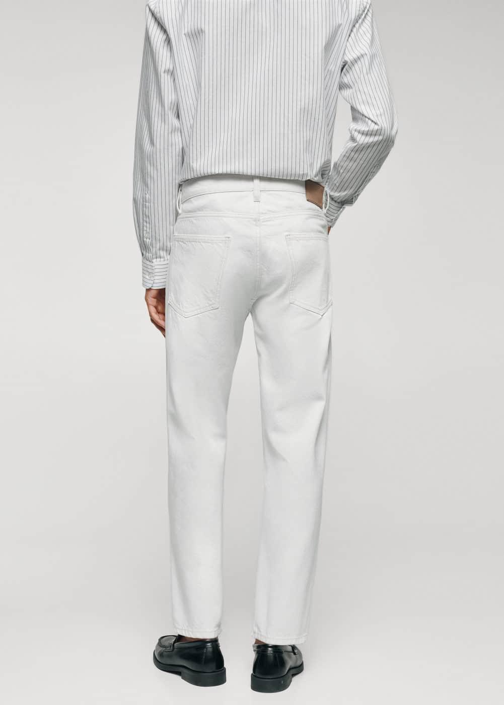 MANGO MAN - Tapered-fit jeans off whiteMen Product Image