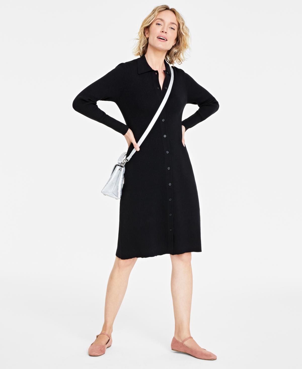 On 34th Womens Collared Sweater Dress, Created for Macys Product Image