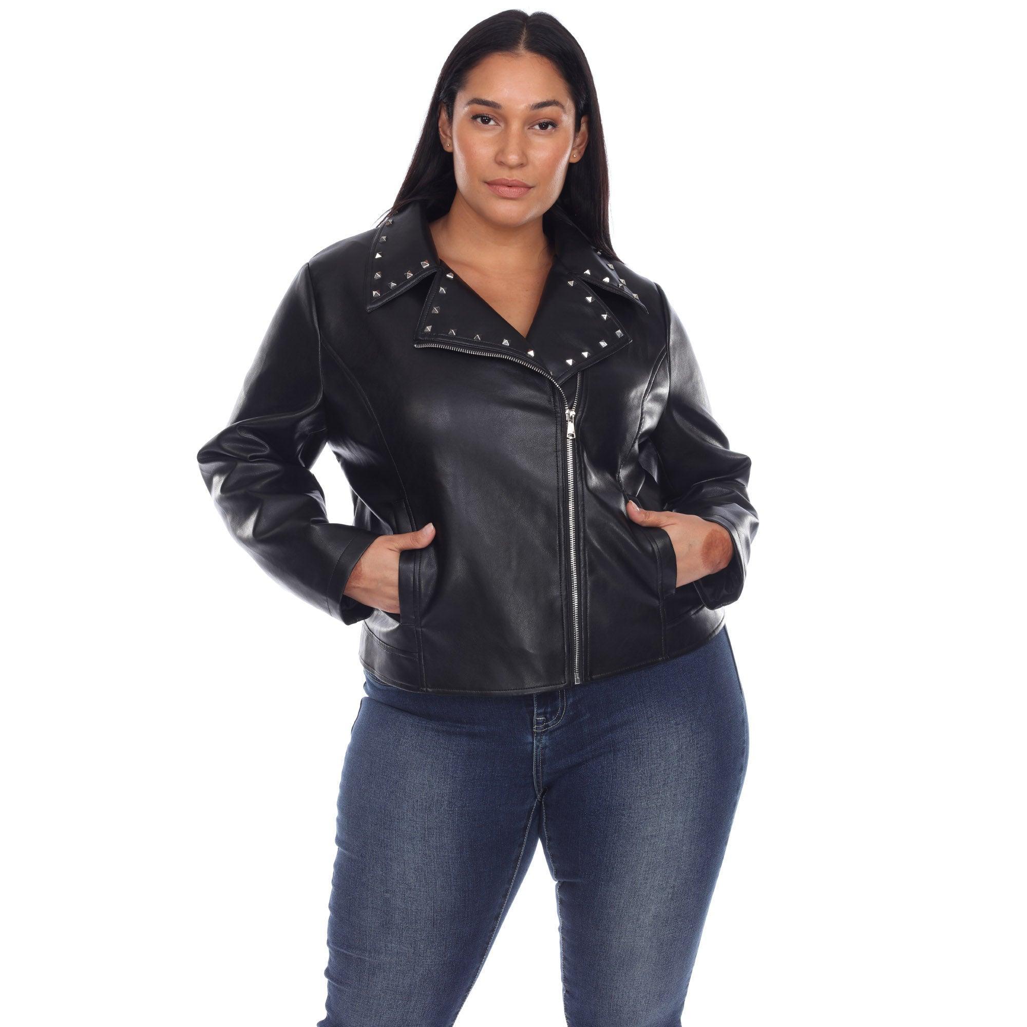 PU Faux Leather Jacket - Plus Product Image