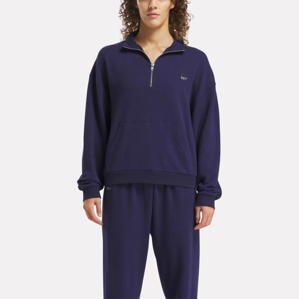 Reebok x SET Classic Lightweight Quarter-Zip Sweatshirt Product Image