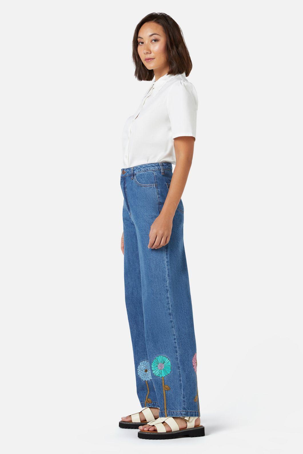 Fresh Blooms Embroidered Jean product image