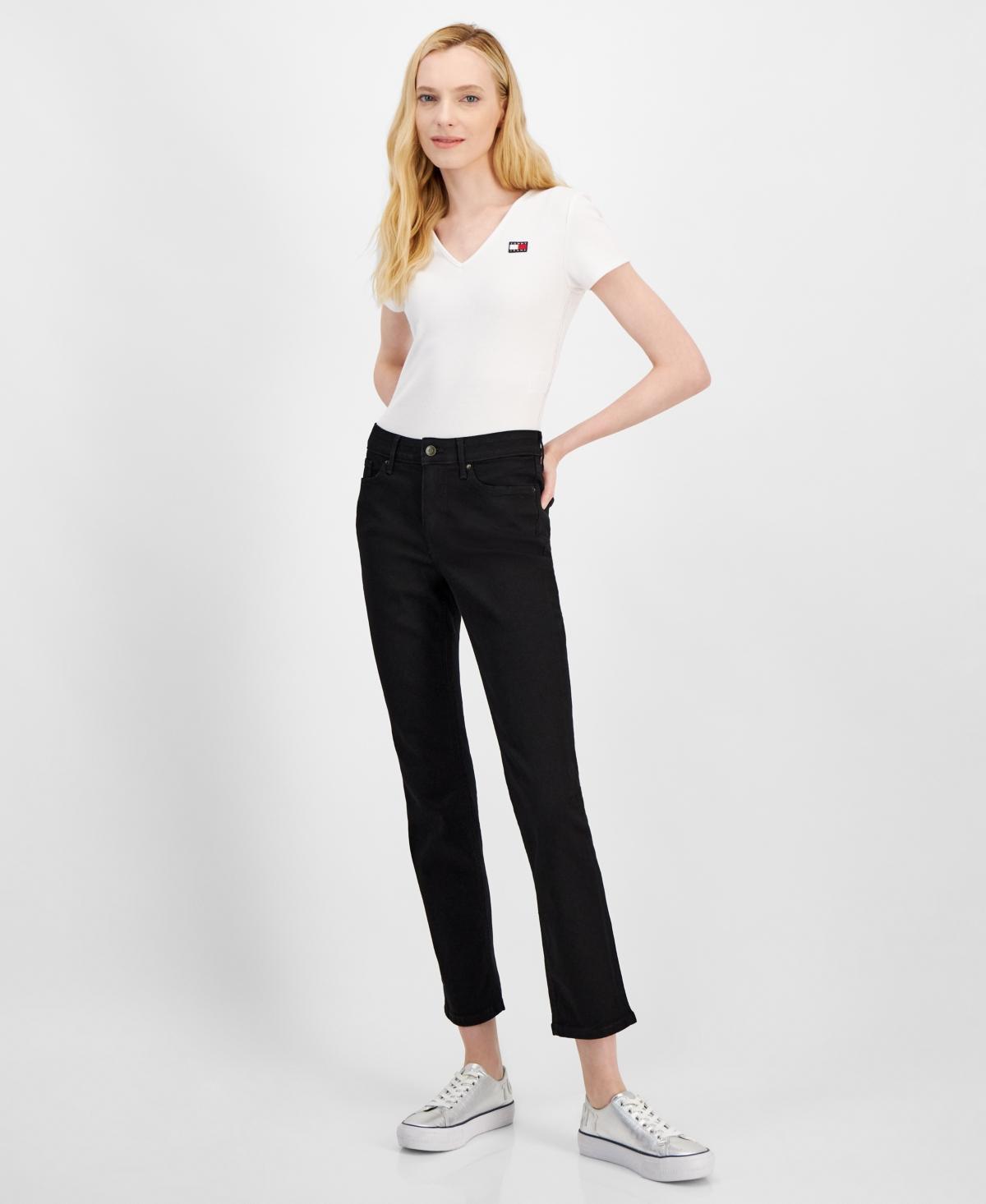 Tommy Hilfiger Womens Tribeca Straight-Leg Jeans Product Image