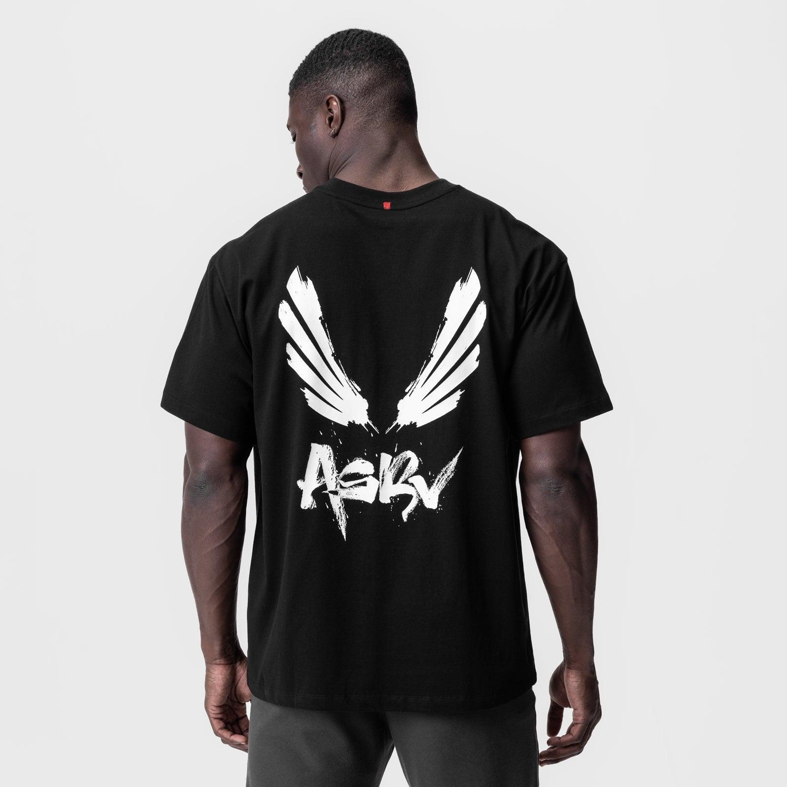 0797. Tech Essential™ Relaxed Tee - Black "Brush Wings/ASRV" Product Image