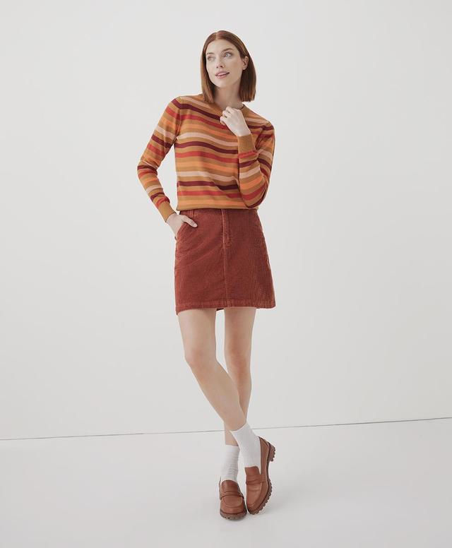 Womens Classic Corduroy Skirt XL Product Image