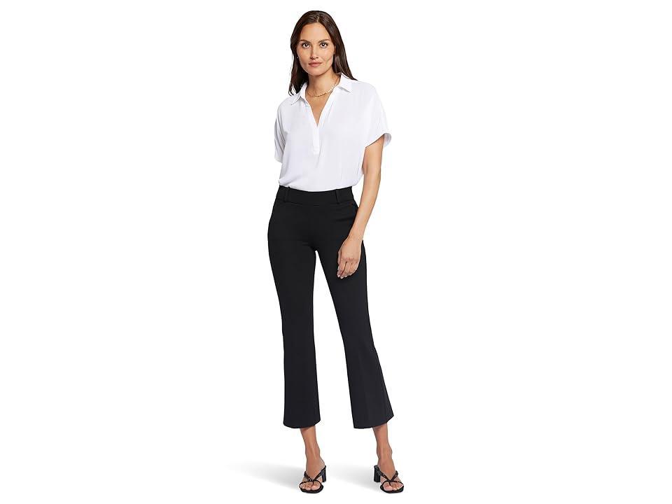 NYDJ Womens Pull-On Flared Ankle Trouser Pants in Black, Regular, Size: XS Product Image