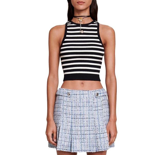 Maje Marinelia Racerback Crop Top Product Image