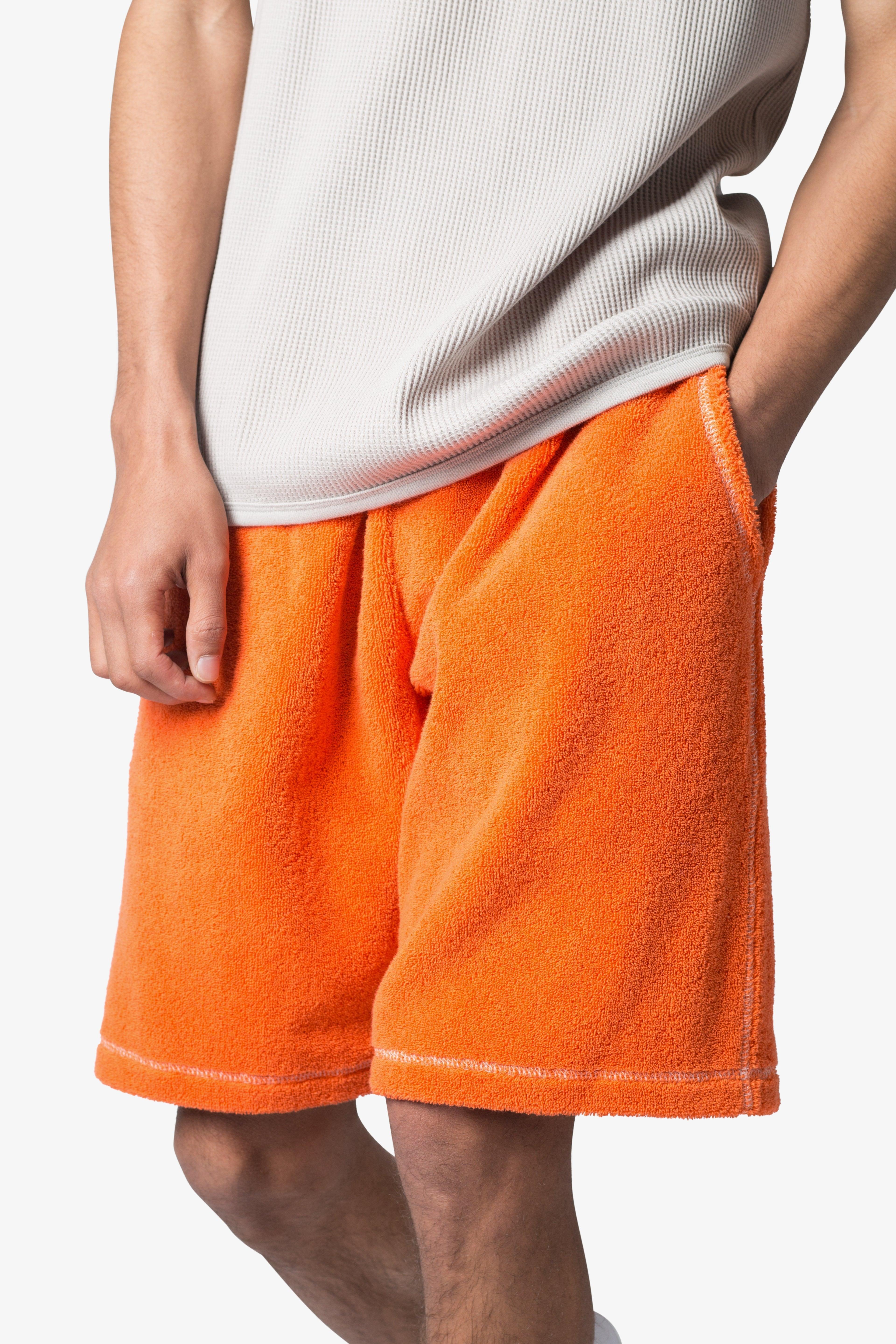 Terry Cloth Shorts - Orange Product Image