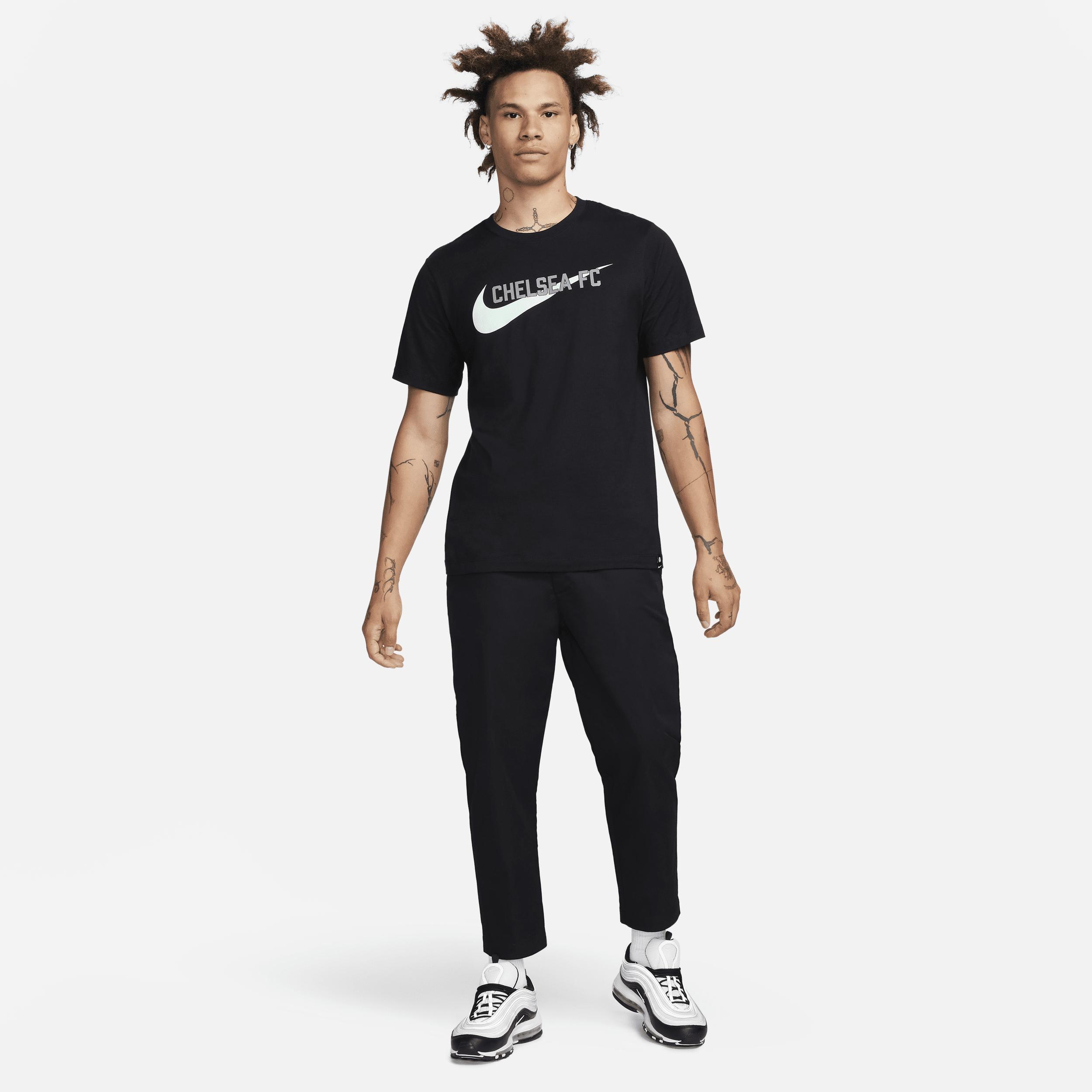 Mens Nike Black Chelsea Swoosh T-shirt Product Image