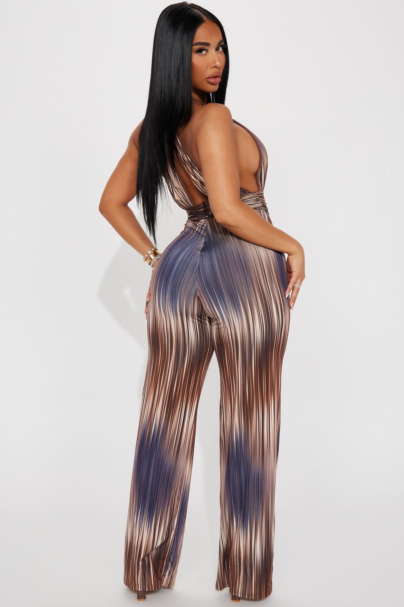 Piper Jumpsuit - Brown/combo Product Image