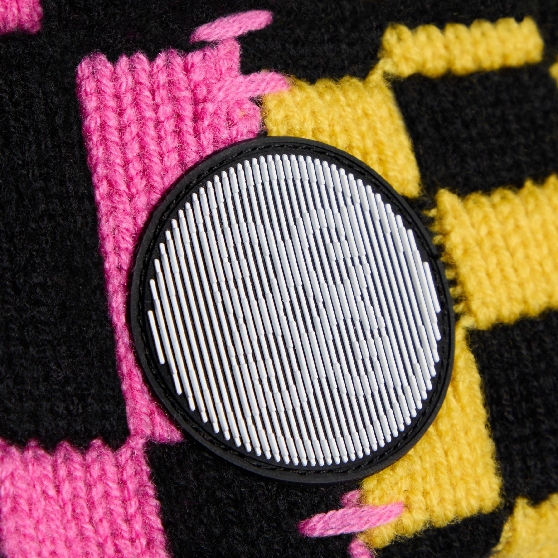 LTD RELEASE DISTORTED CHECK MERINO WOOL BEANIE Product Image