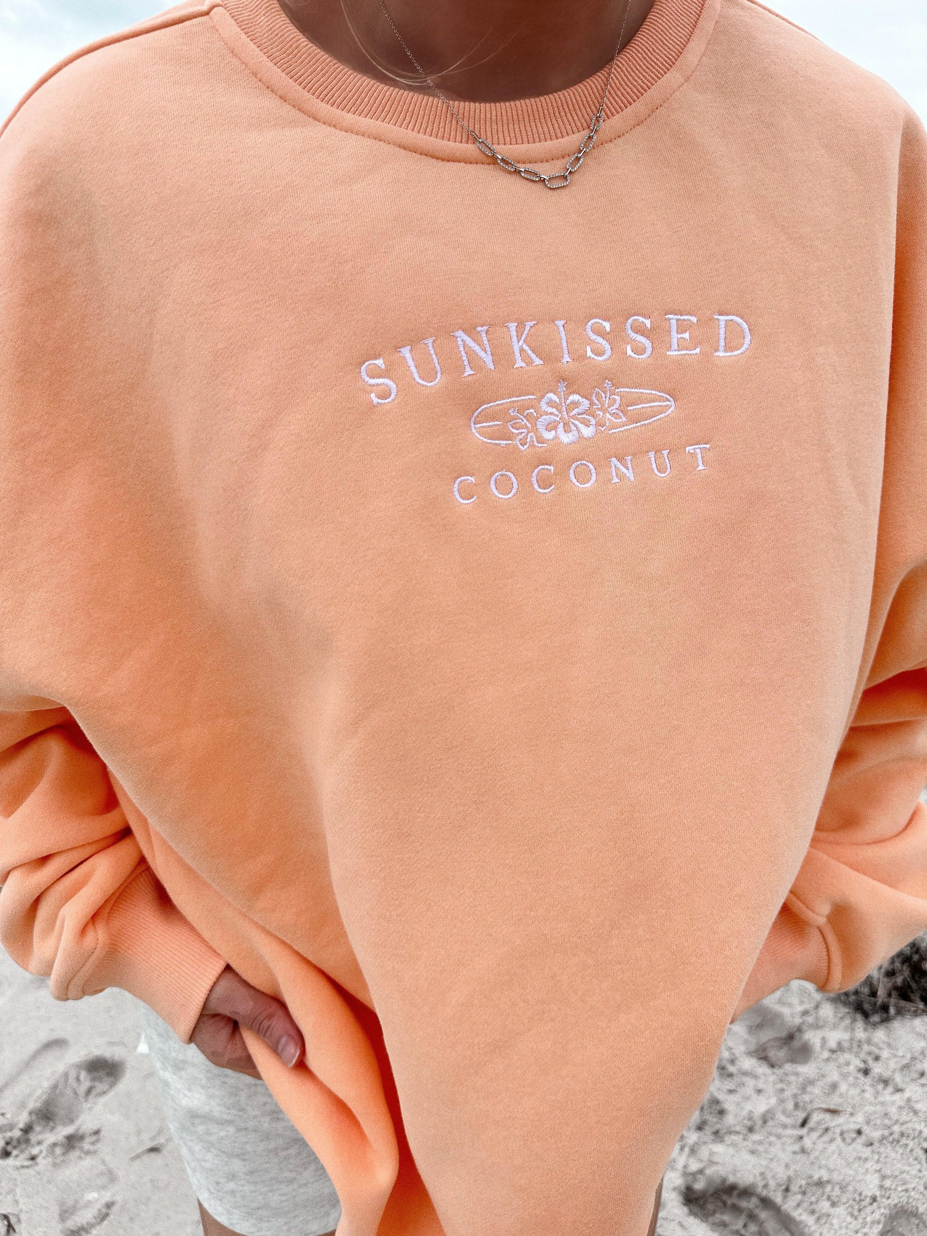 Sunkissedcoconut Embroider Sweatshirt Product Image