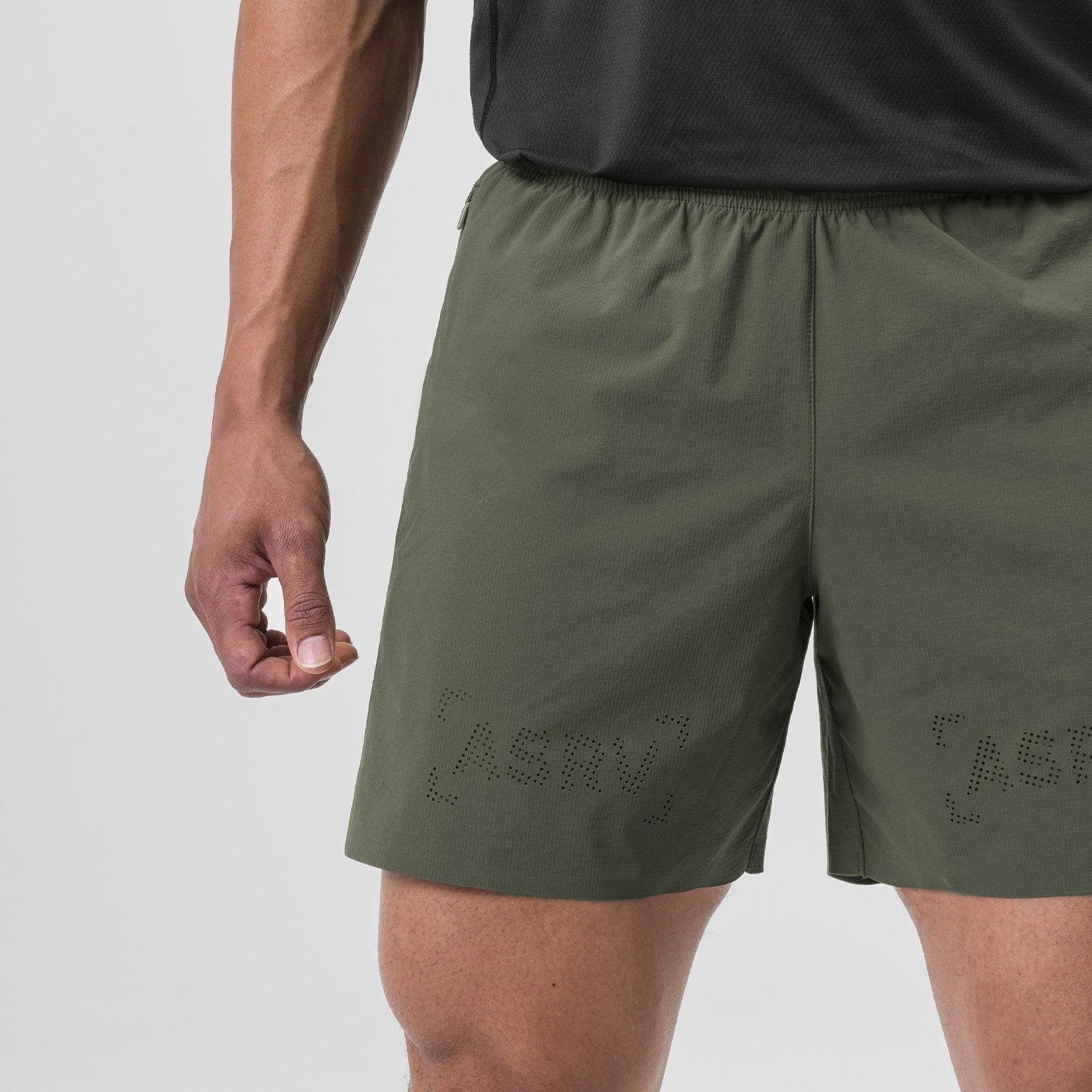 0737. Ripstop 6" Perforated Short - Olive Product Image