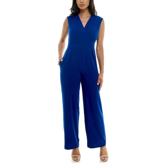 Womens Nina Leonard Surplice Jumpsuit Product Image