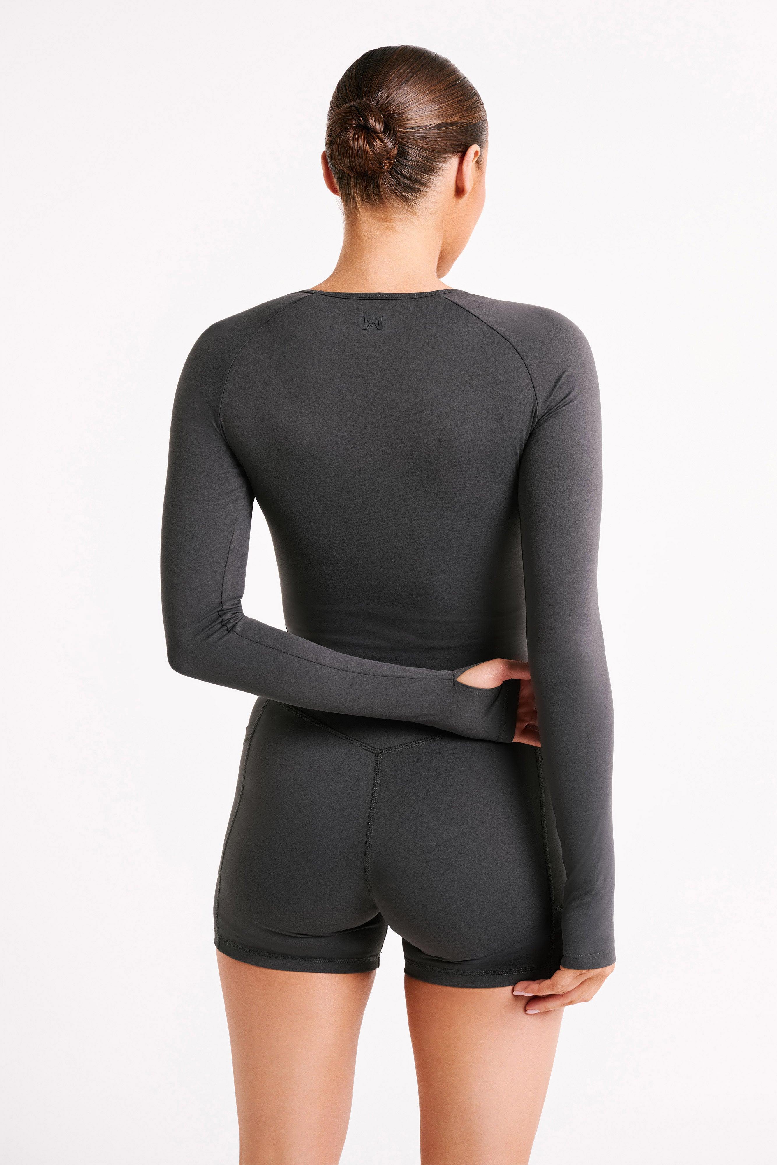 Venus Long Sleeve Top - Charcoal Product Image