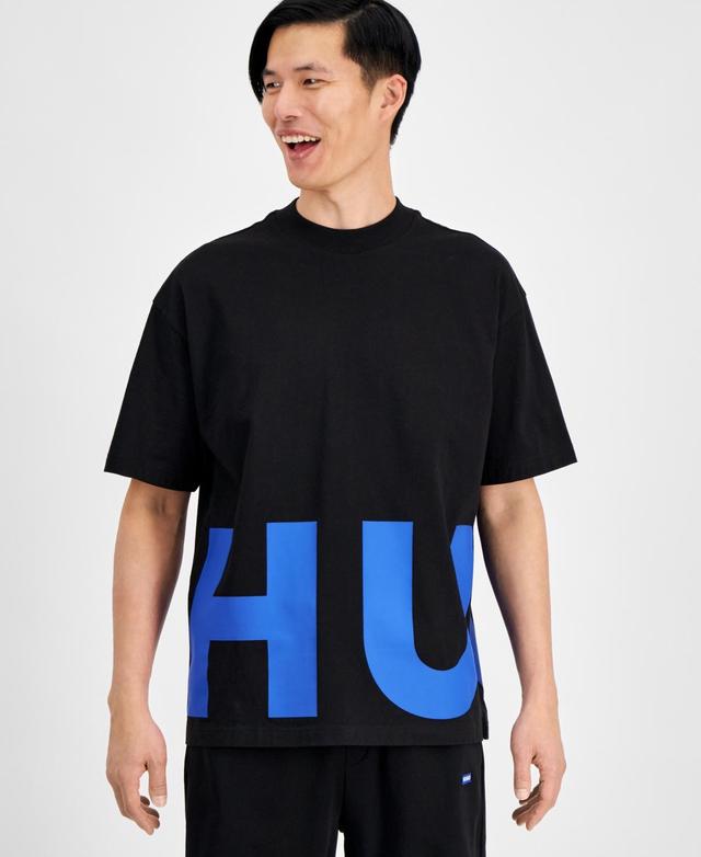 Hugo by Hugo Boss Mens Oversized-Fit Logo Graphic T-Shirt Product Image